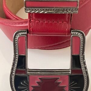 Chic  Red and Black Designer Belt